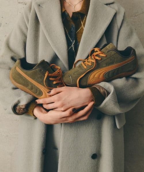 プーマ　スピードキャット カーキ×ブラウン　25cm