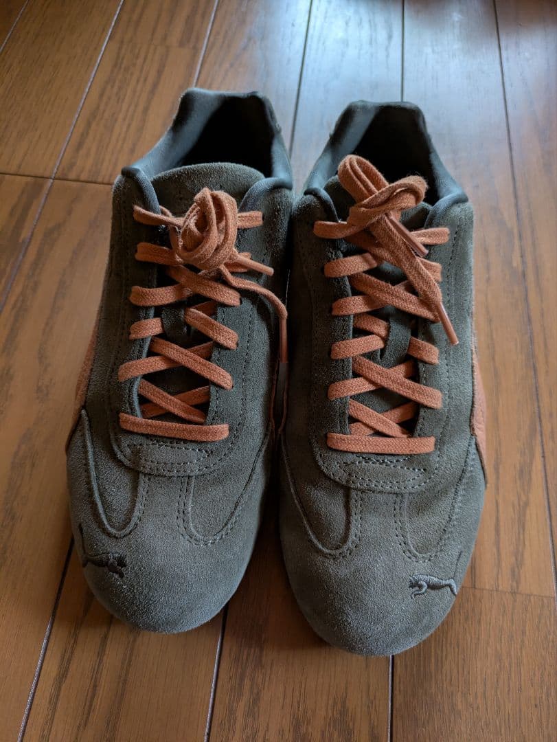 プーマ　スピードキャット カーキ×ブラウン　25cm