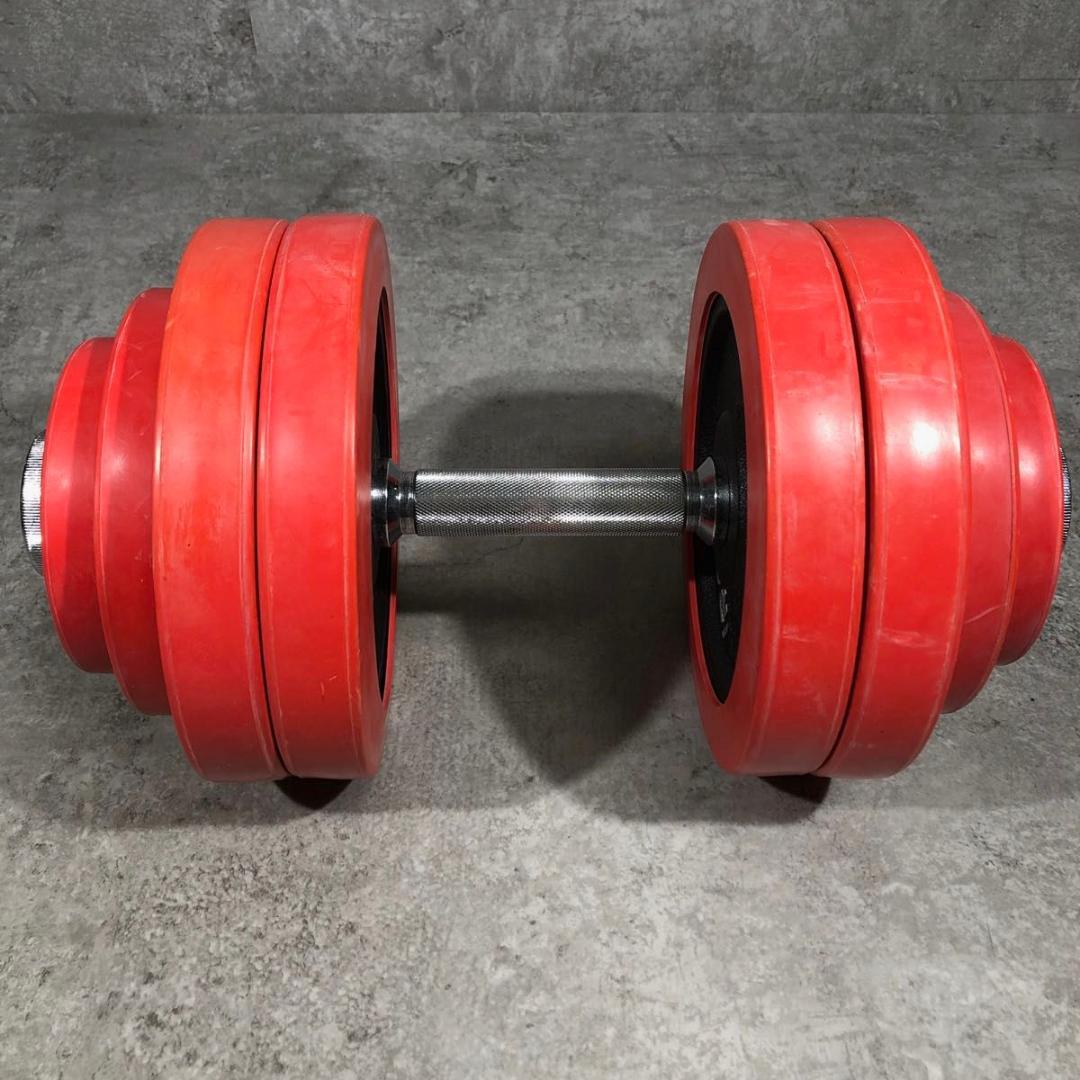 人気 IROTEC アイロテック ダンベル 片側 30kg ラバー ② 筋トレ