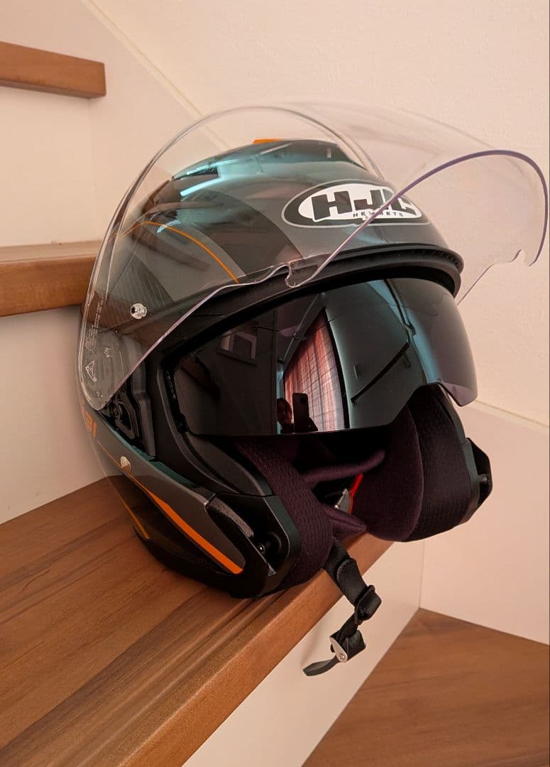 HJC i31 リノ オレンジ L サイズ　美品　2025製　ジェットヘルメット