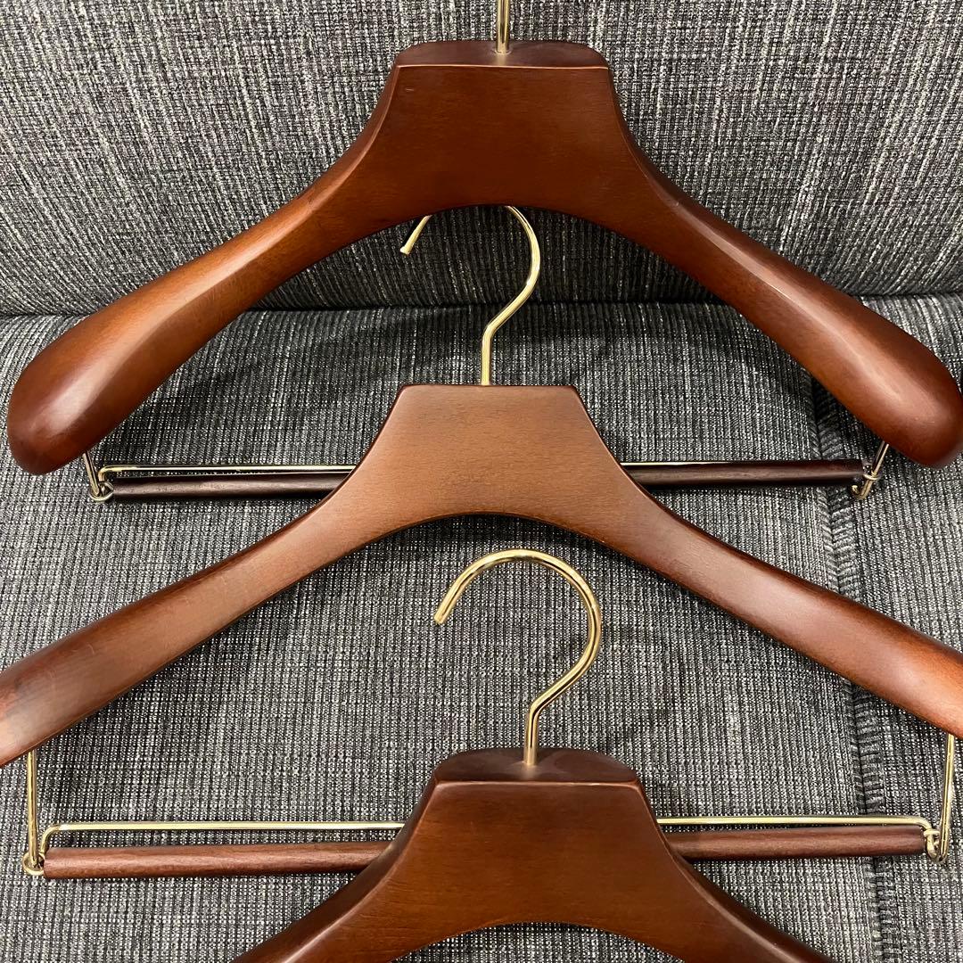 木製スーツハンガー 6本セット