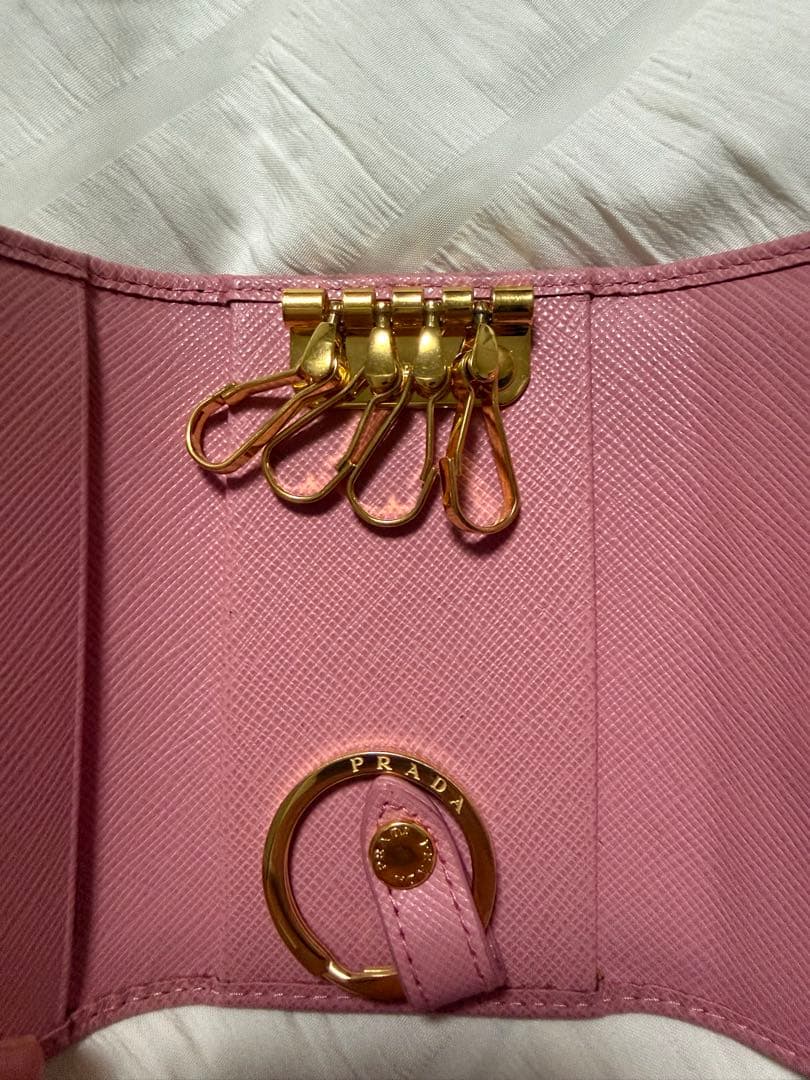 PRADA ピンク キーケース 4連 箱付き