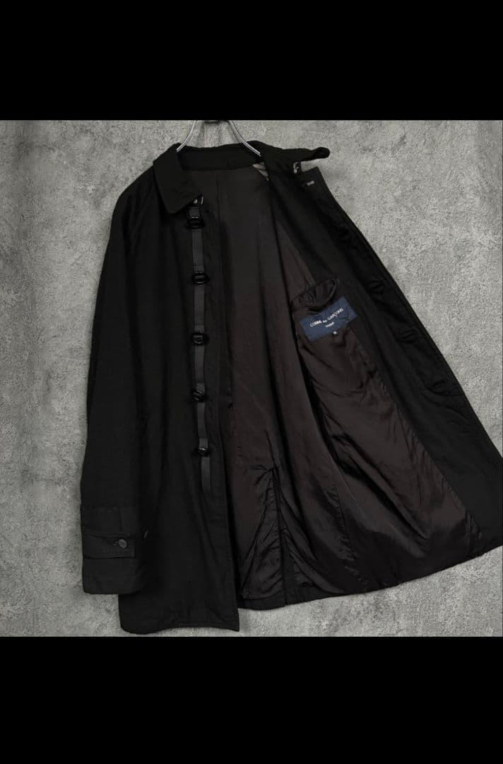 コムデギャルソン オム 13AW ウール ステンカラー バルマカーン コート