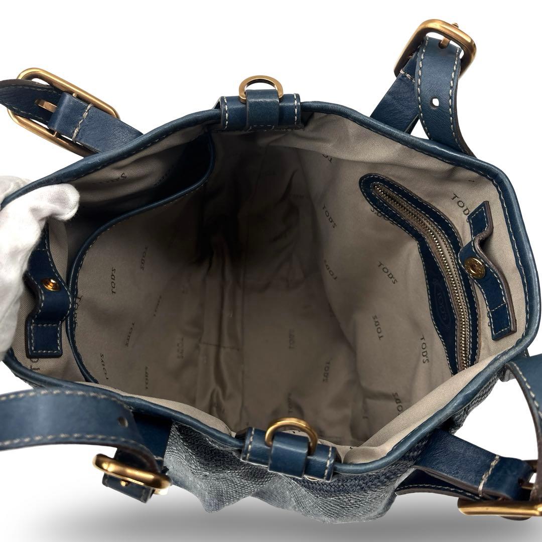 millie様TODS トッズ ２WAY ショルダー　トートバッグ　ロゴ　金具