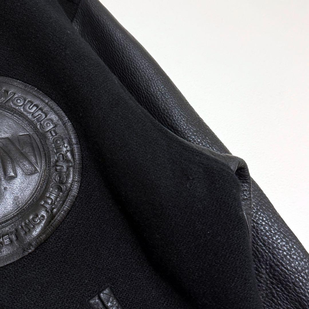 VAN JACKET スタジャン アーチロゴ アワードジャケット レザー 古着