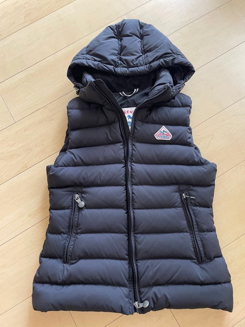 PARENEX ピレネックス　ダウンベスト 34 ブラック　黒