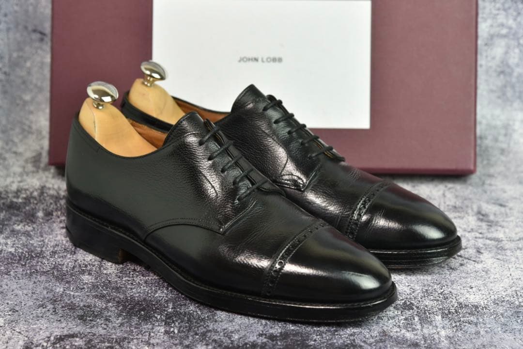 ジョンロブ　ラッセル　7E　ブラック　グレインレザー　JohnLobb