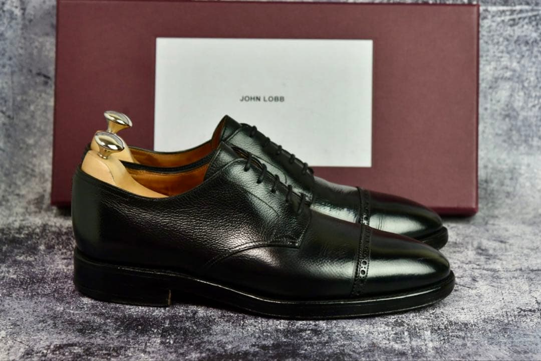 ジョンロブ　ラッセル　7E　ブラック　グレインレザー　JohnLobb