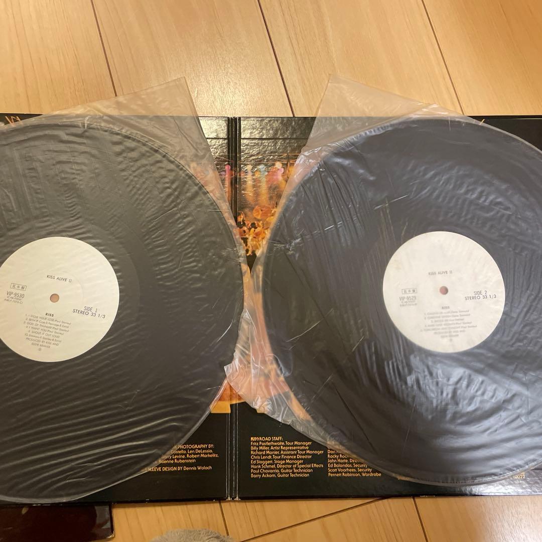 KISS ALIVE II　LOVEGUN レコード 2個セット