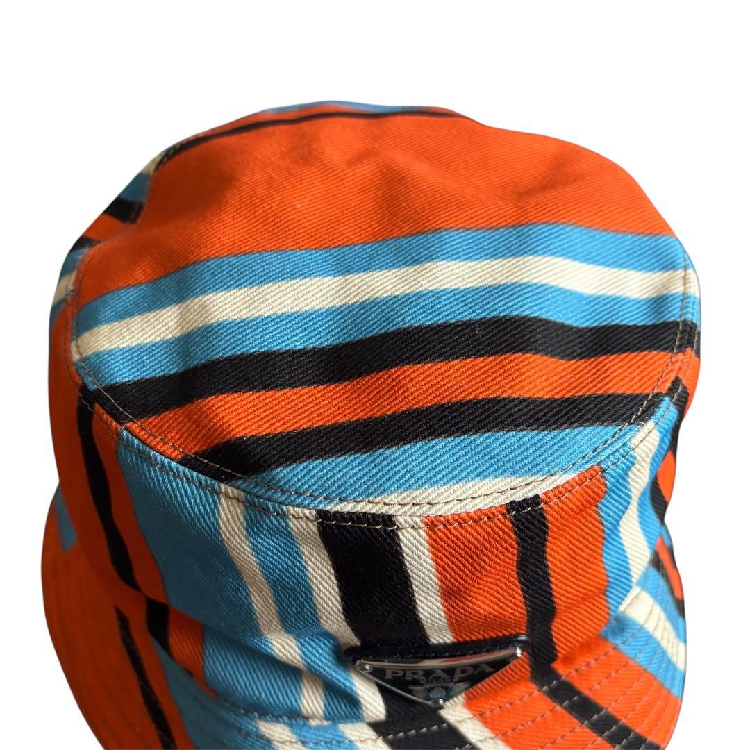 PRADA プラダ PrintDrillHat プリントドリルバケットハット