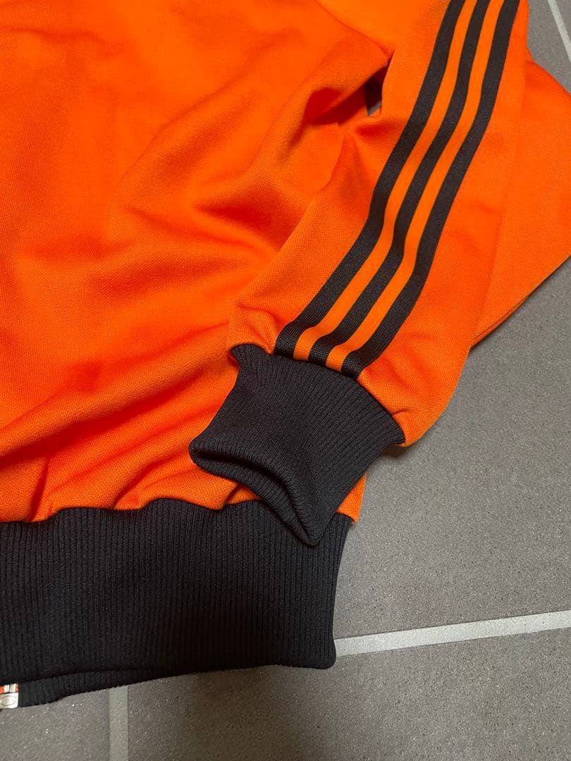 レア！美品！adidas オレンジ　トラックジャケット　西ドイツ　デサント　3号