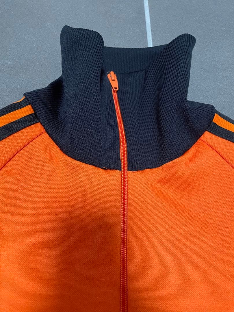 レア！美品！adidas オレンジ　トラックジャケット　西ドイツ　デサント　3号
