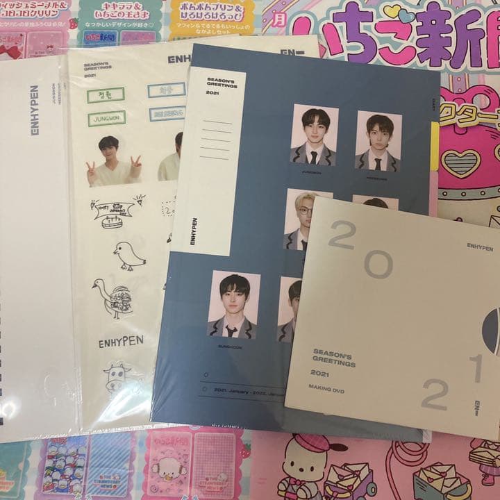 enhypen シーグリ ジョンウォン 学生証 トレカ ペーパースタンド