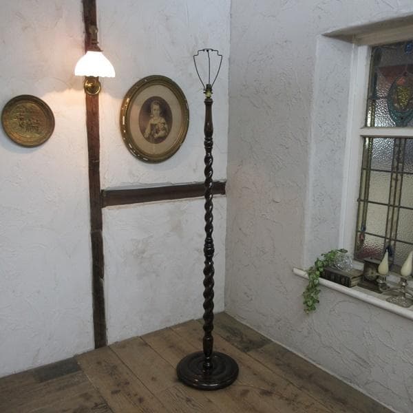 イギリス アンティーク 家具 フロアスタンド フロアランプ 店舗什器 6809d