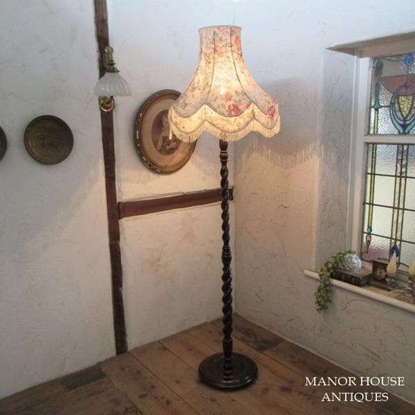 イギリス アンティーク 家具 フロアスタンド フロアランプ 店舗什器 6809d