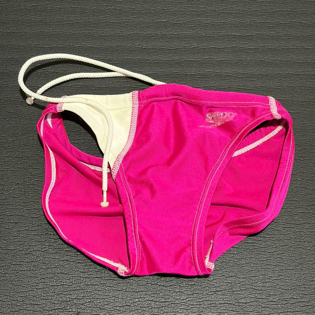 Speedo 競泳水着 ピンク/ホワイト 140サイズ