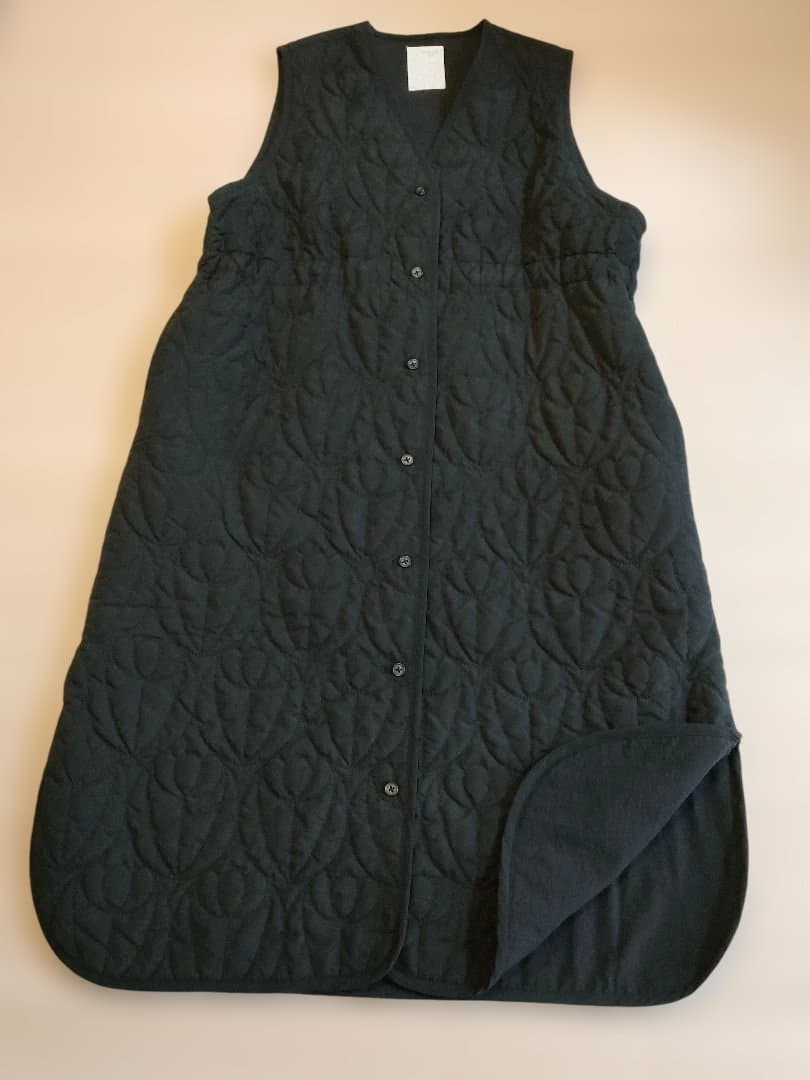 マーブルシュッド marble SUD フラワーキルティングロングベスト