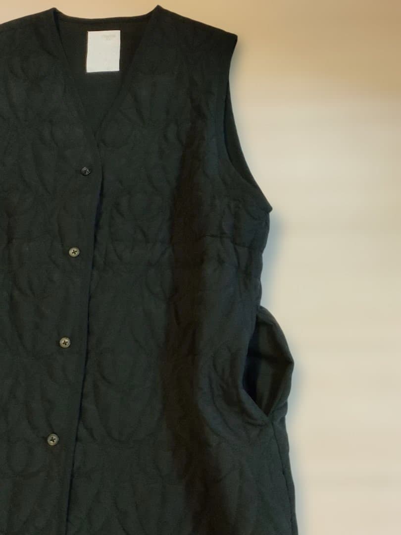 マーブルシュッド marble SUD フラワーキルティングロングベスト