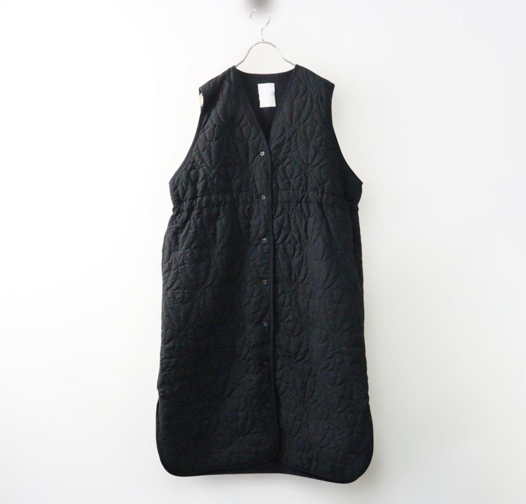 マーブルシュッド marble SUD フラワーキルティングロングベスト