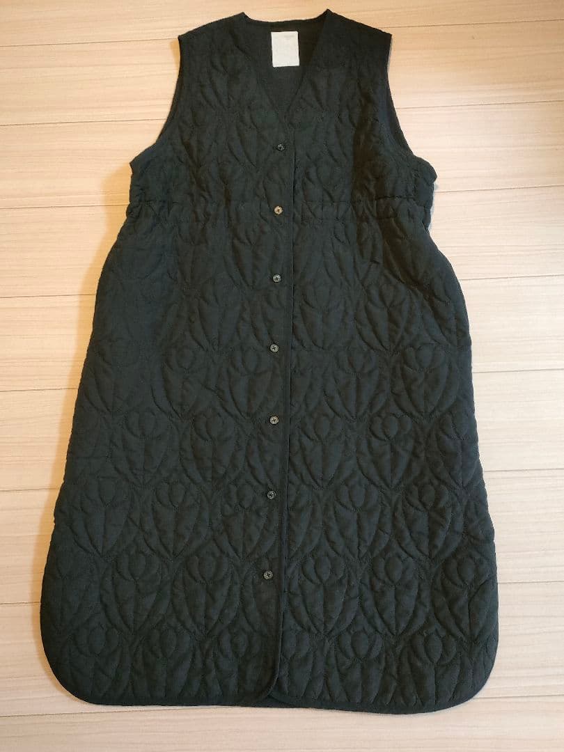 マーブルシュッド marble SUD フラワーキルティングロングベスト