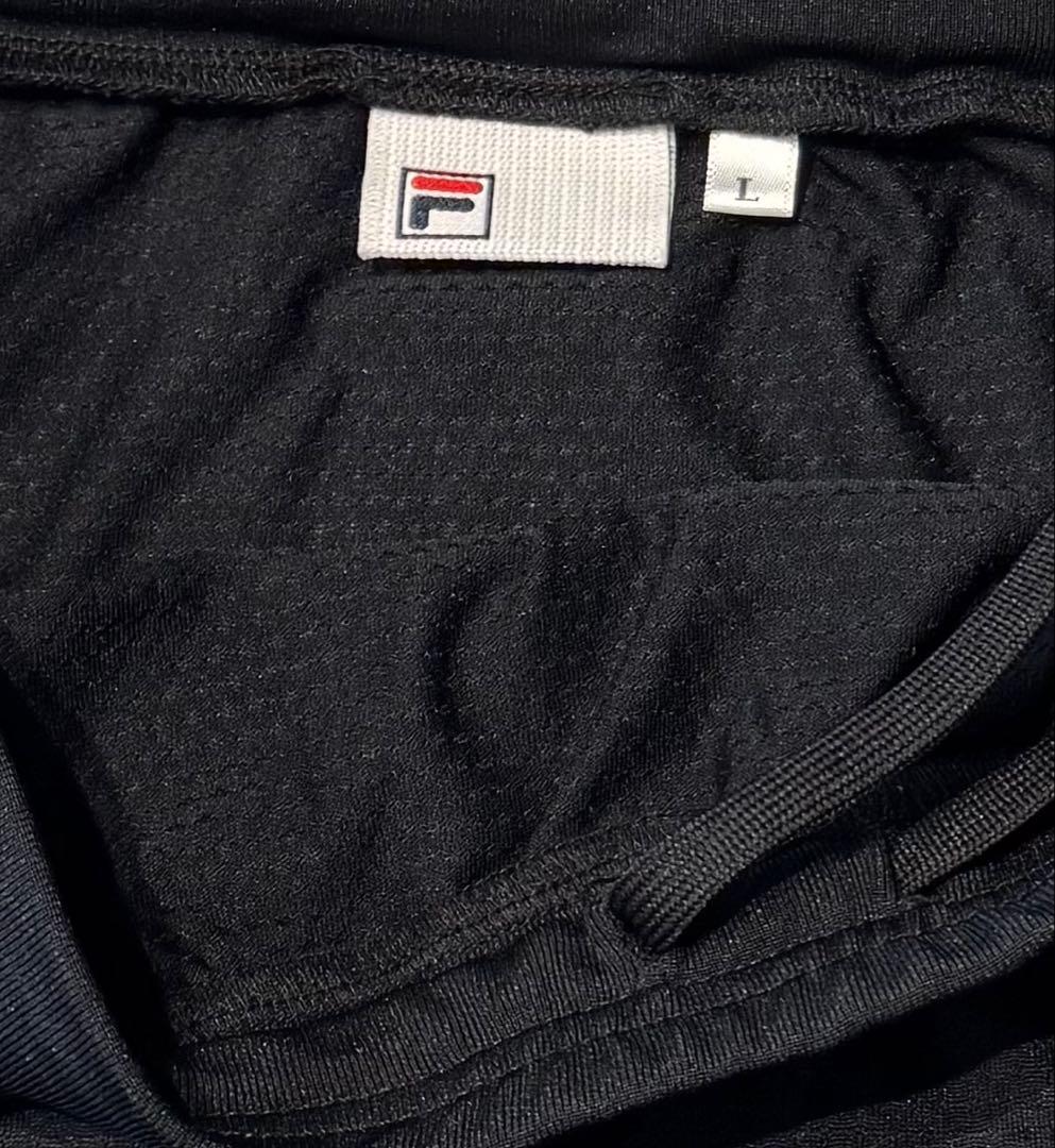 フィラ テニスウェア ブラック 上下共にLサイズ