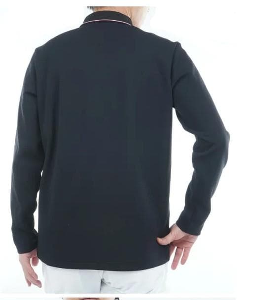 トミーヒルフィガー 長袖ジップアップポロシャツ【L寸】ブラック thma580