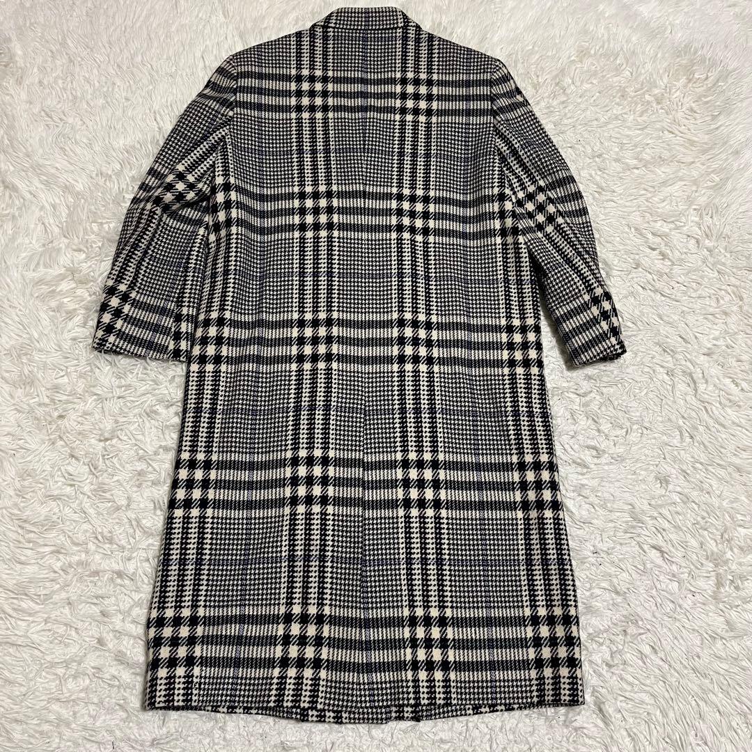 美品　カシミヤ　Lサイズ相当 バーバリー ダブルチェスターコート　ノバチェック