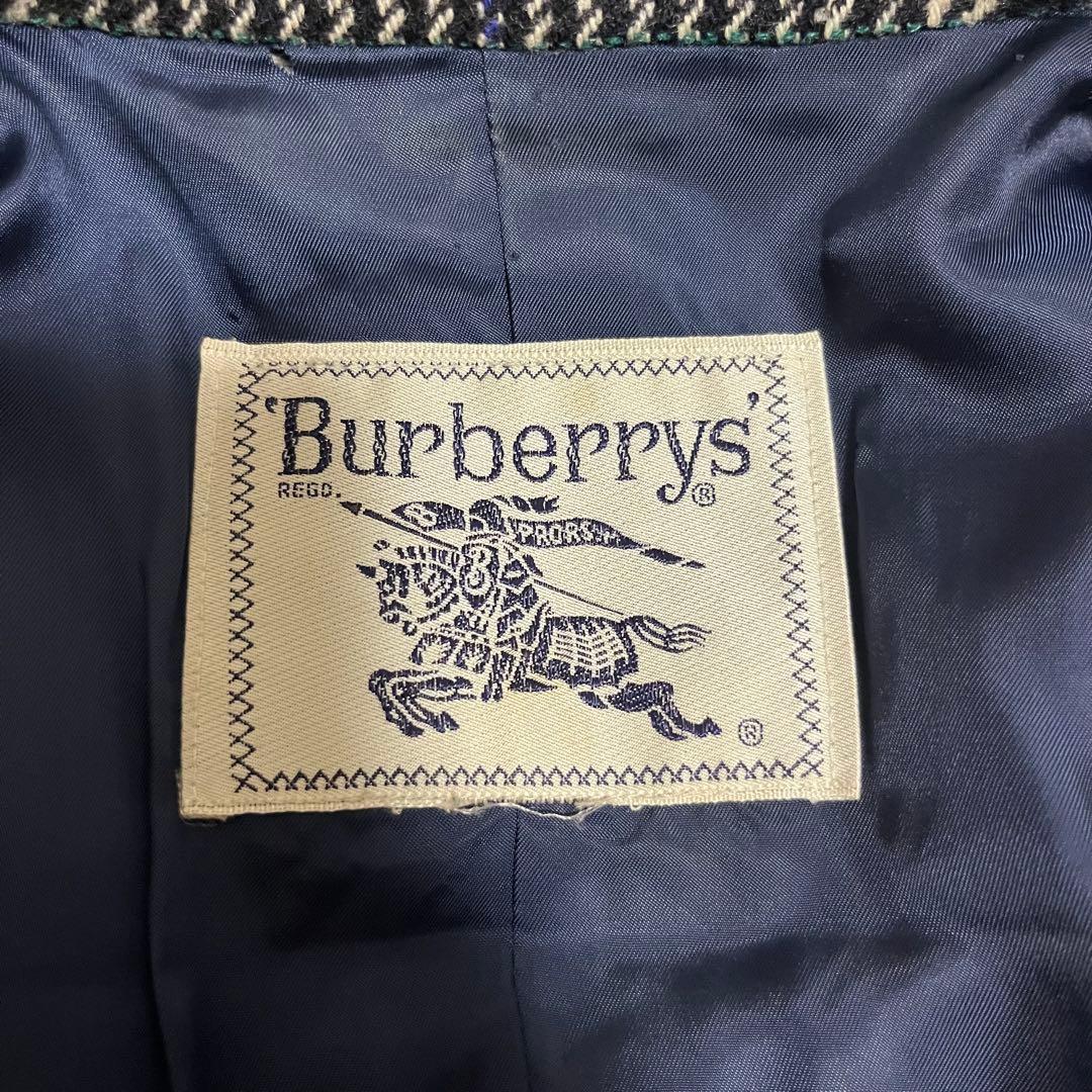 美品　カシミヤ　Lサイズ相当 バーバリー ダブルチェスターコート　ノバチェック