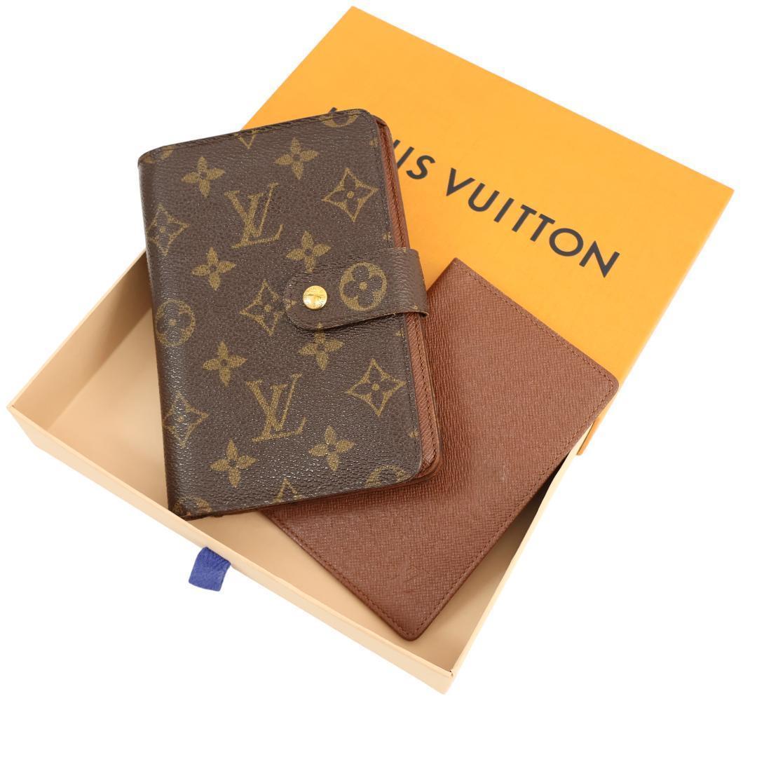 美品 ルイヴィトン 折り財布 モノグラム ポルト パピエ ジップ M61207