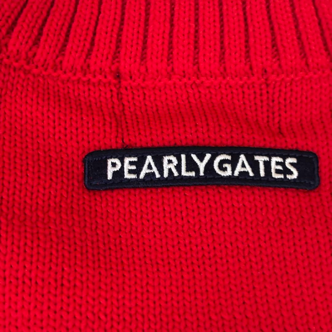 未使用級　PEARLY GATES 上田桃子　コラボ　赤 ウサギ刺繍 セーター