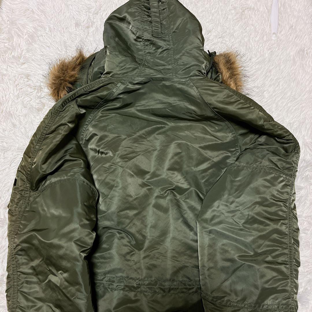 人気　アルファインダストリーズ　N-3bフライトジャケットM ミリタリー