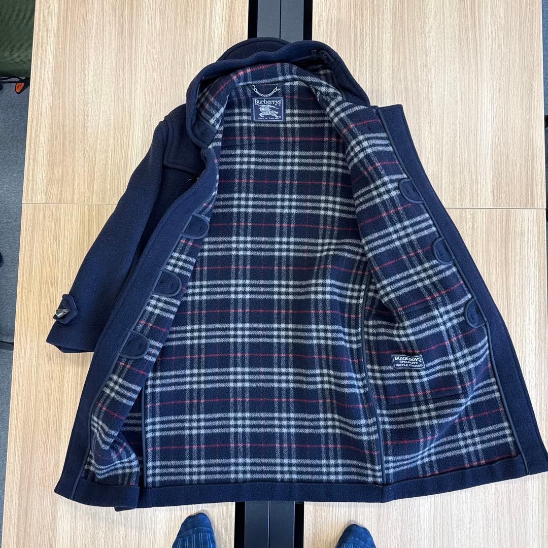 バーバリー　ダッフルコート　ノバチェック