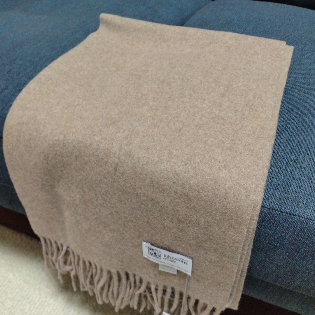 【ヒロ】新品未使用Johnstons マフラー カシミヤ オッター