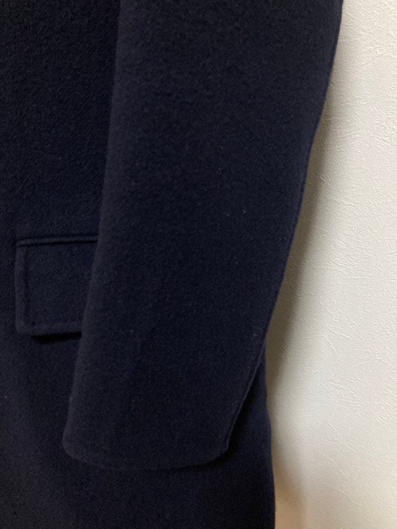 Caruso/チェスターコート/ネイビー/44/イタリア製