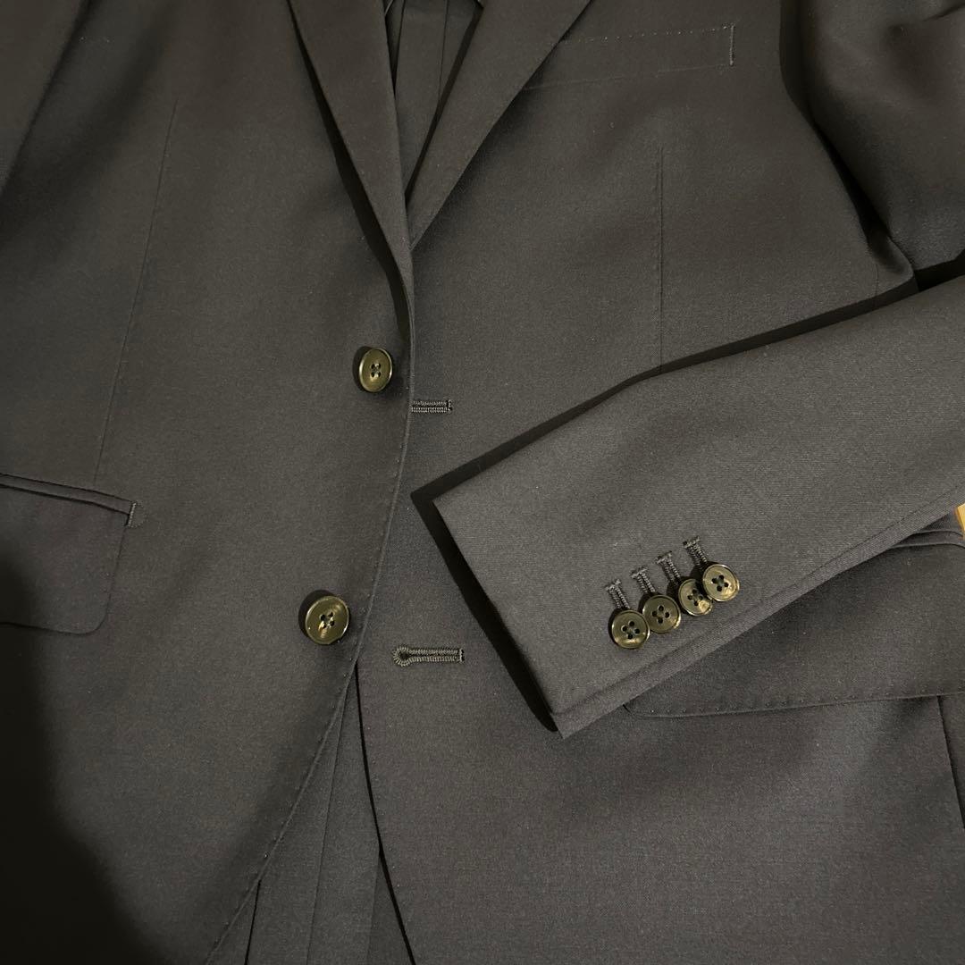 【美品】UNIVERSALLANGUAGE イタリア高級生地 濃紺 スーツセット