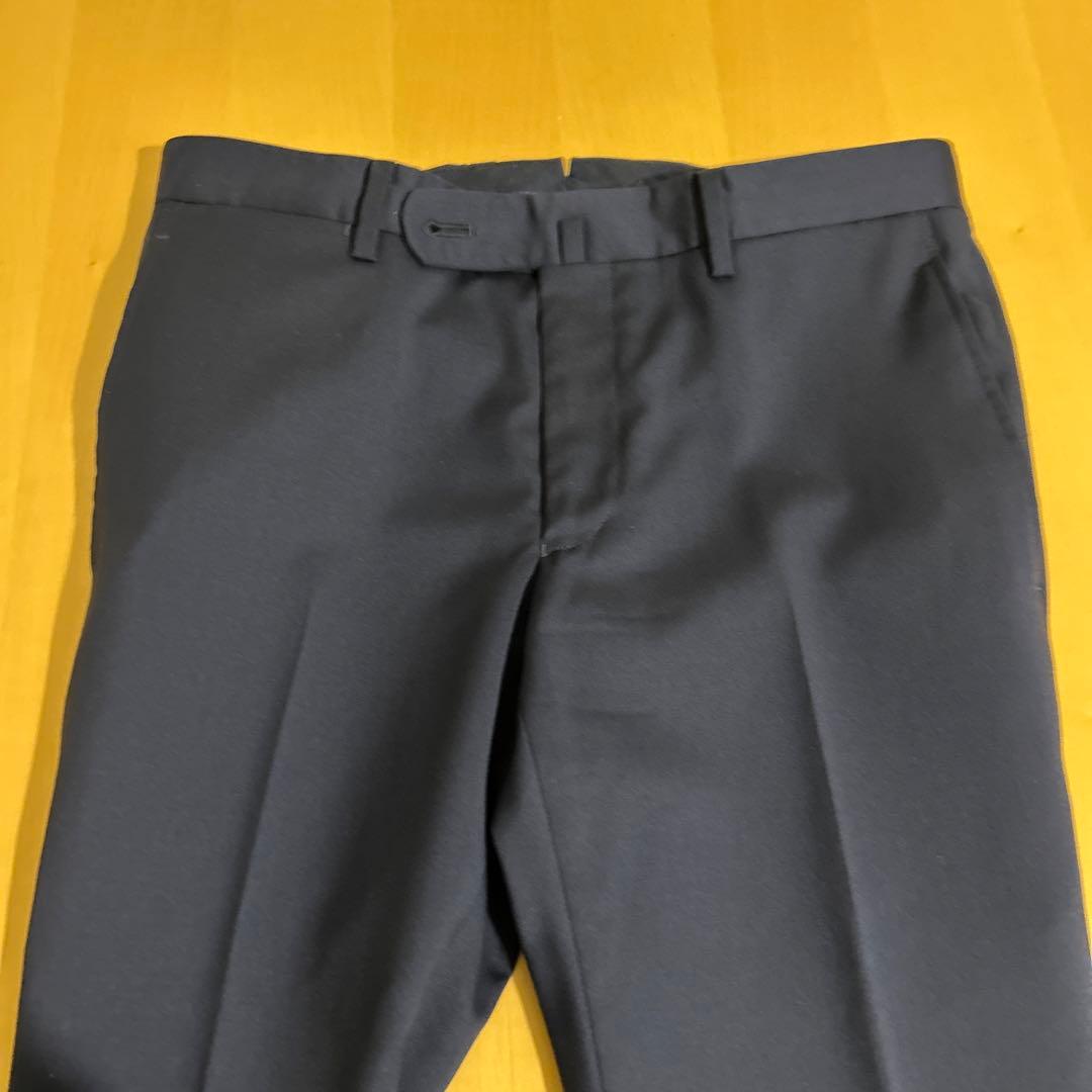 【美品】UNIVERSALLANGUAGE イタリア高級生地 濃紺 スーツセット