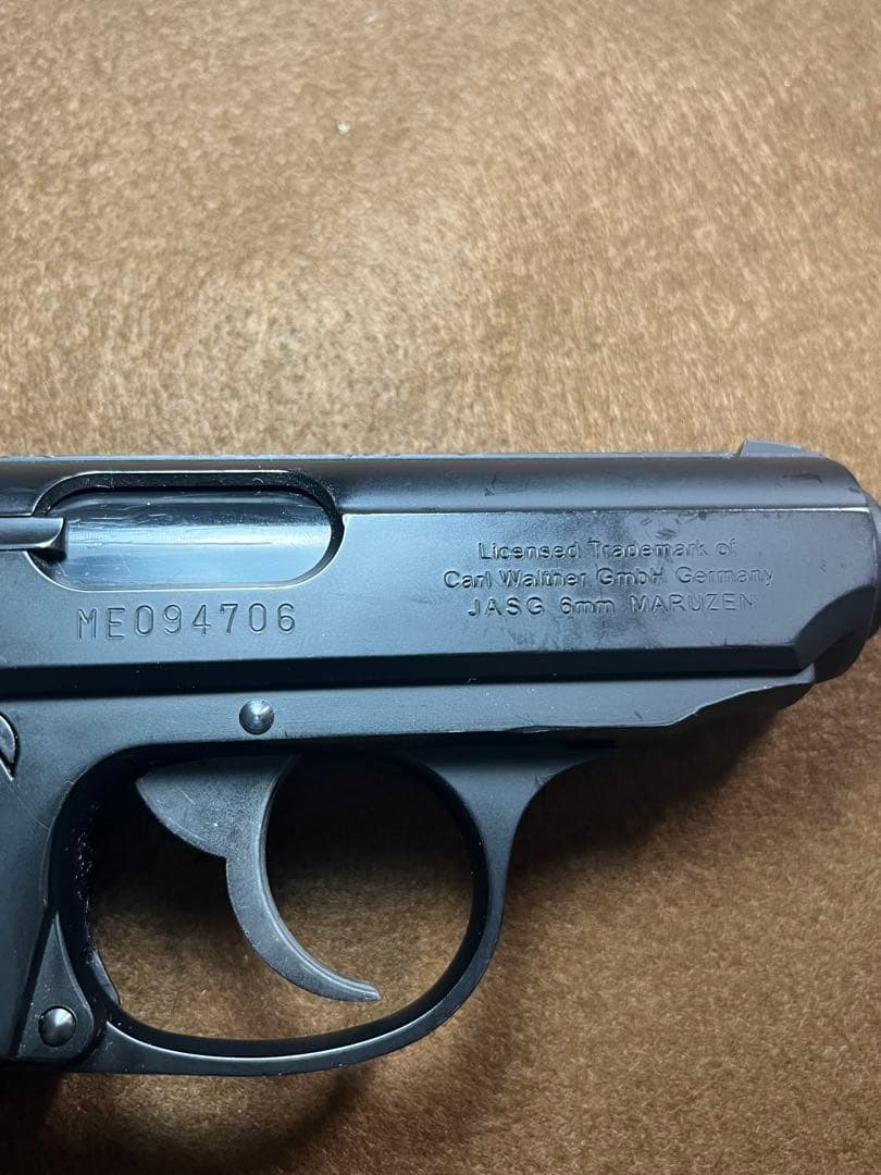 マルゼン ワルサーニューPPK/S ブラックモデル・NB-9800（ガスガン）