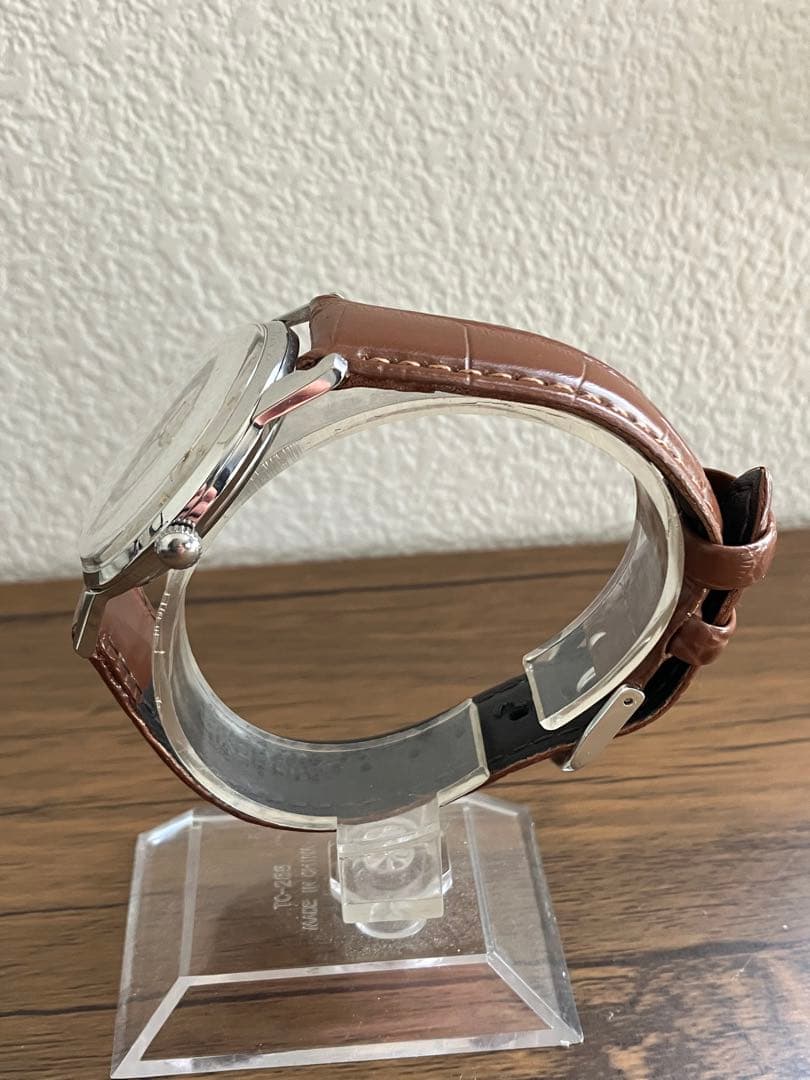 セイコー　マーベル　sマーク　白　アンティーク手巻き　菱形インデックス　希少