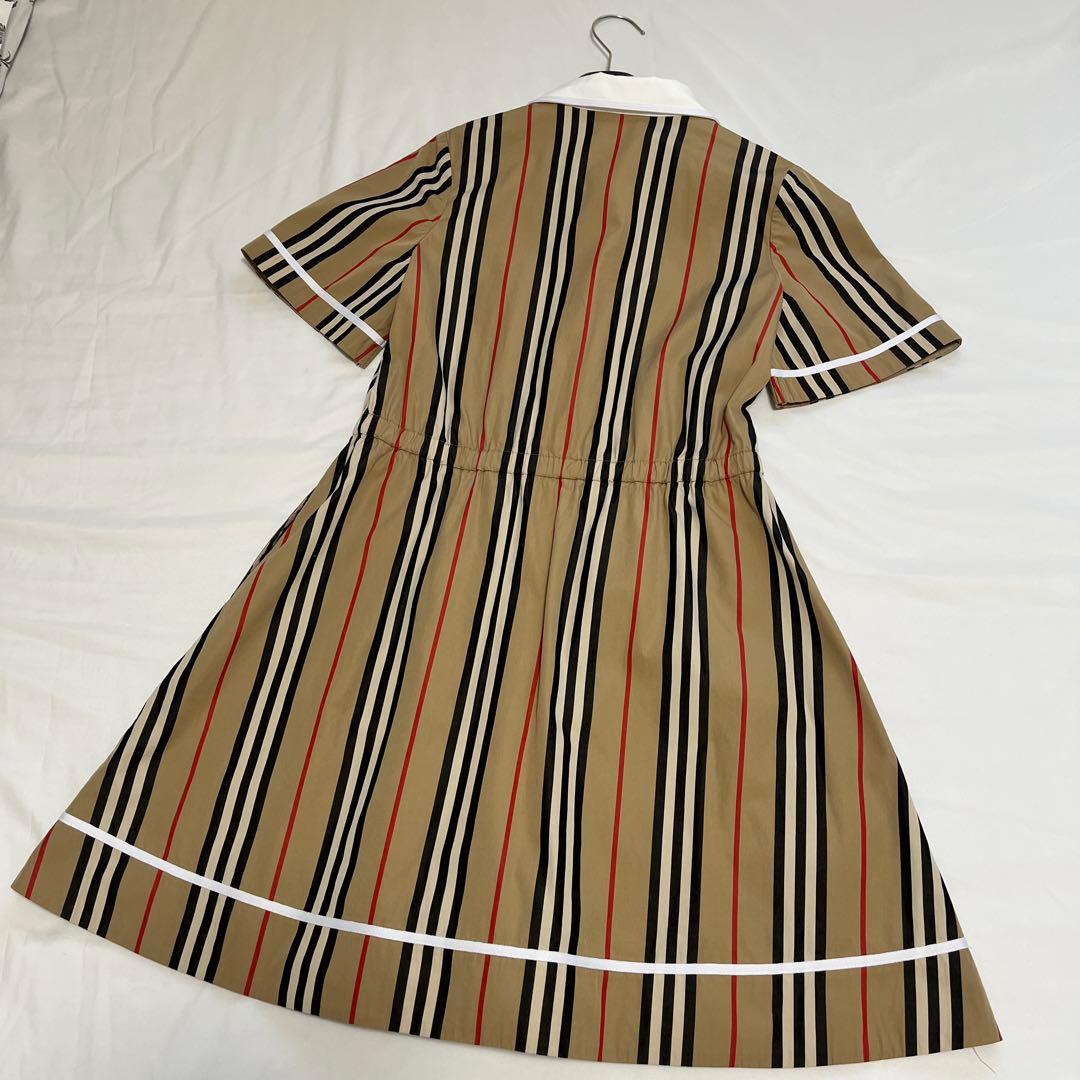 美品　Burberry ストライプ柄 半袖ワンピース 12Y