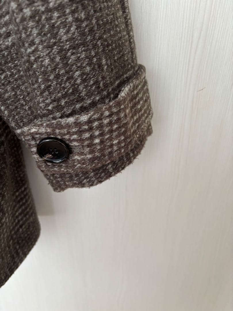 Spick&Span Wスライバーチェックハーフコート