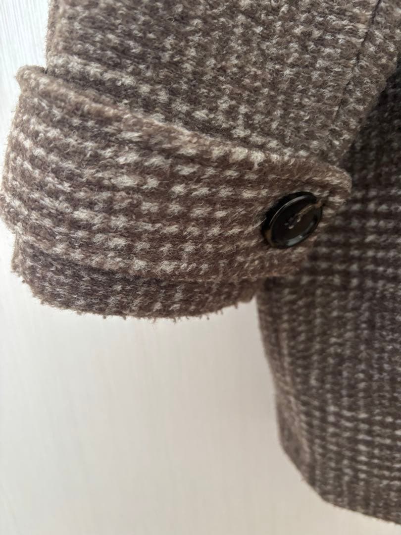 Spick&Span Wスライバーチェックハーフコート