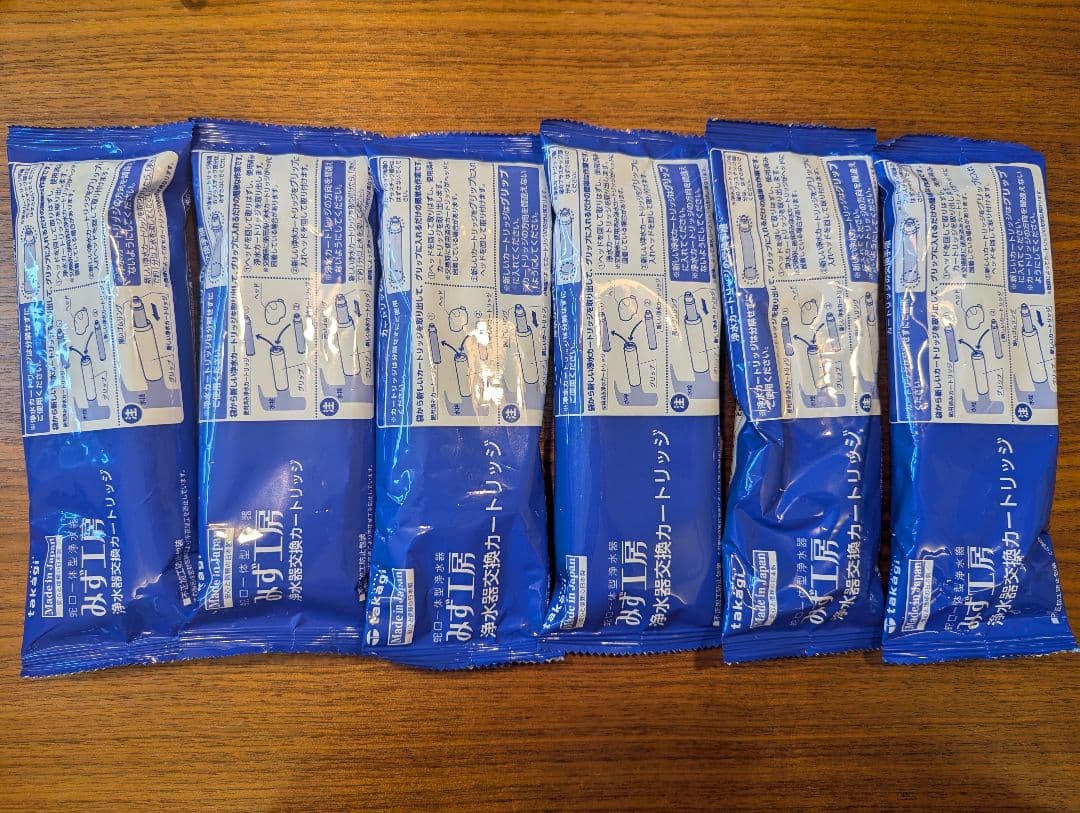 新品未開封★タカギ ・みず工房 浄水器交換カートリッジ JC0062・6本セット