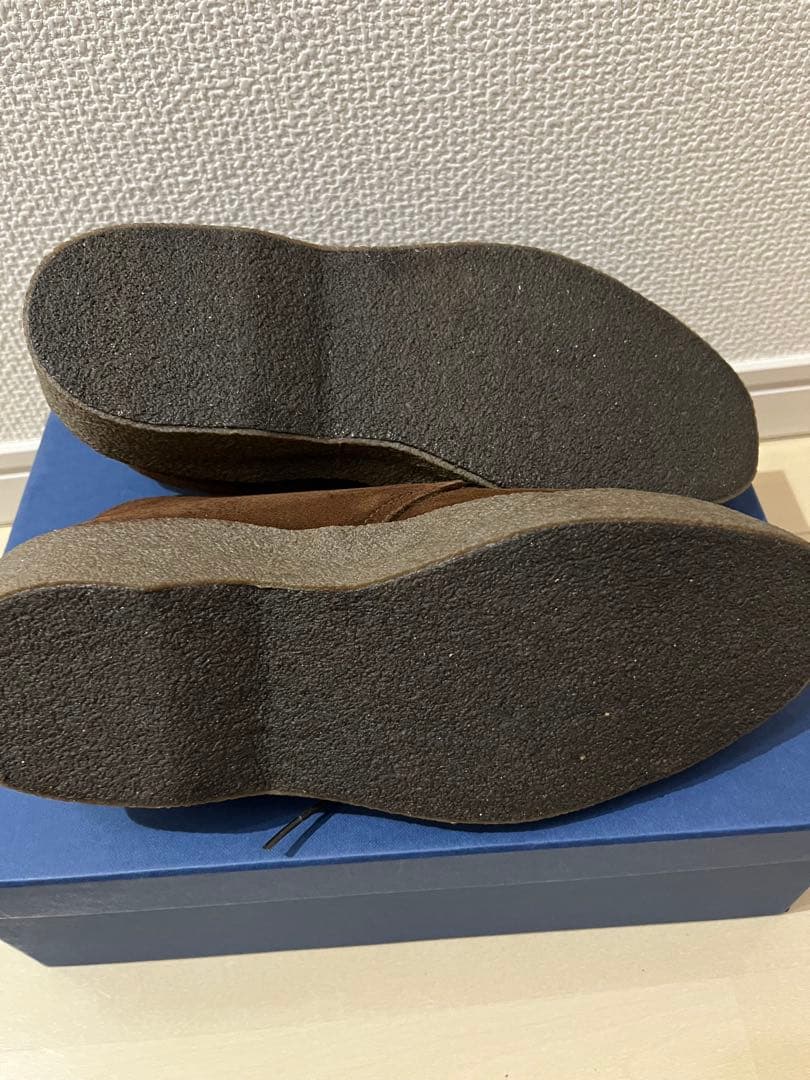 SANDERS ブリット チャッカ ブラック スエード GB7 US8/26cm