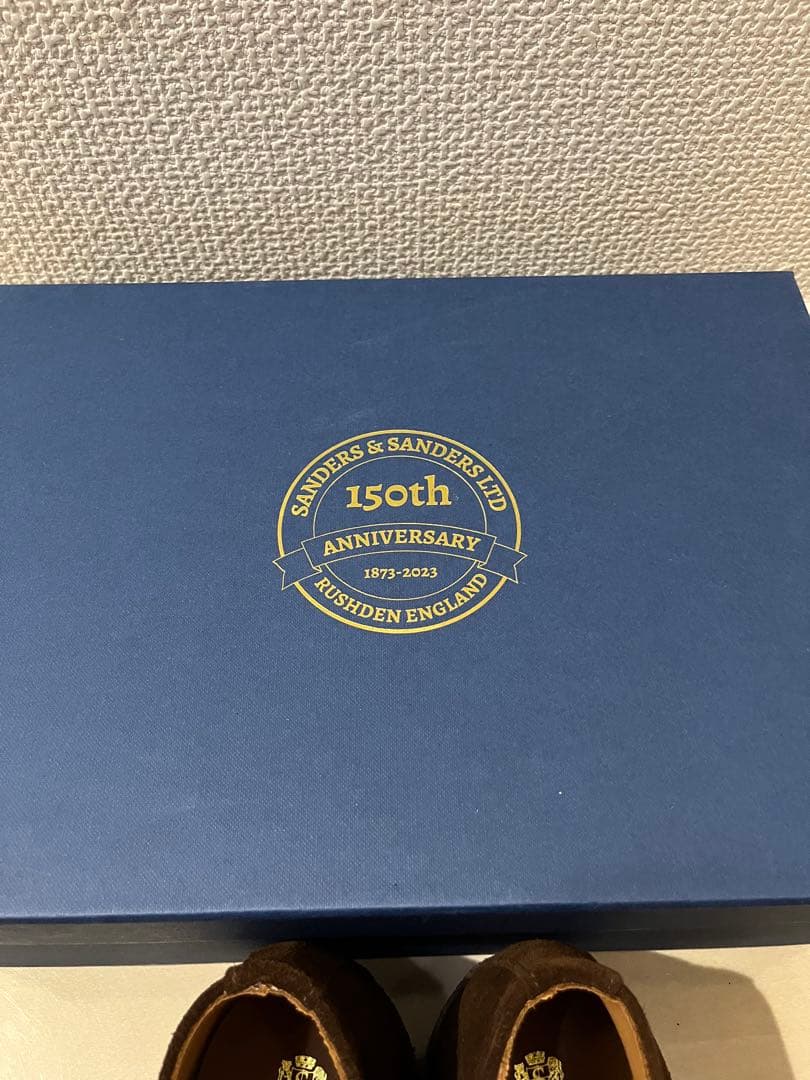 SANDERS ブリット チャッカ ブラック スエード GB7 US8/26cm