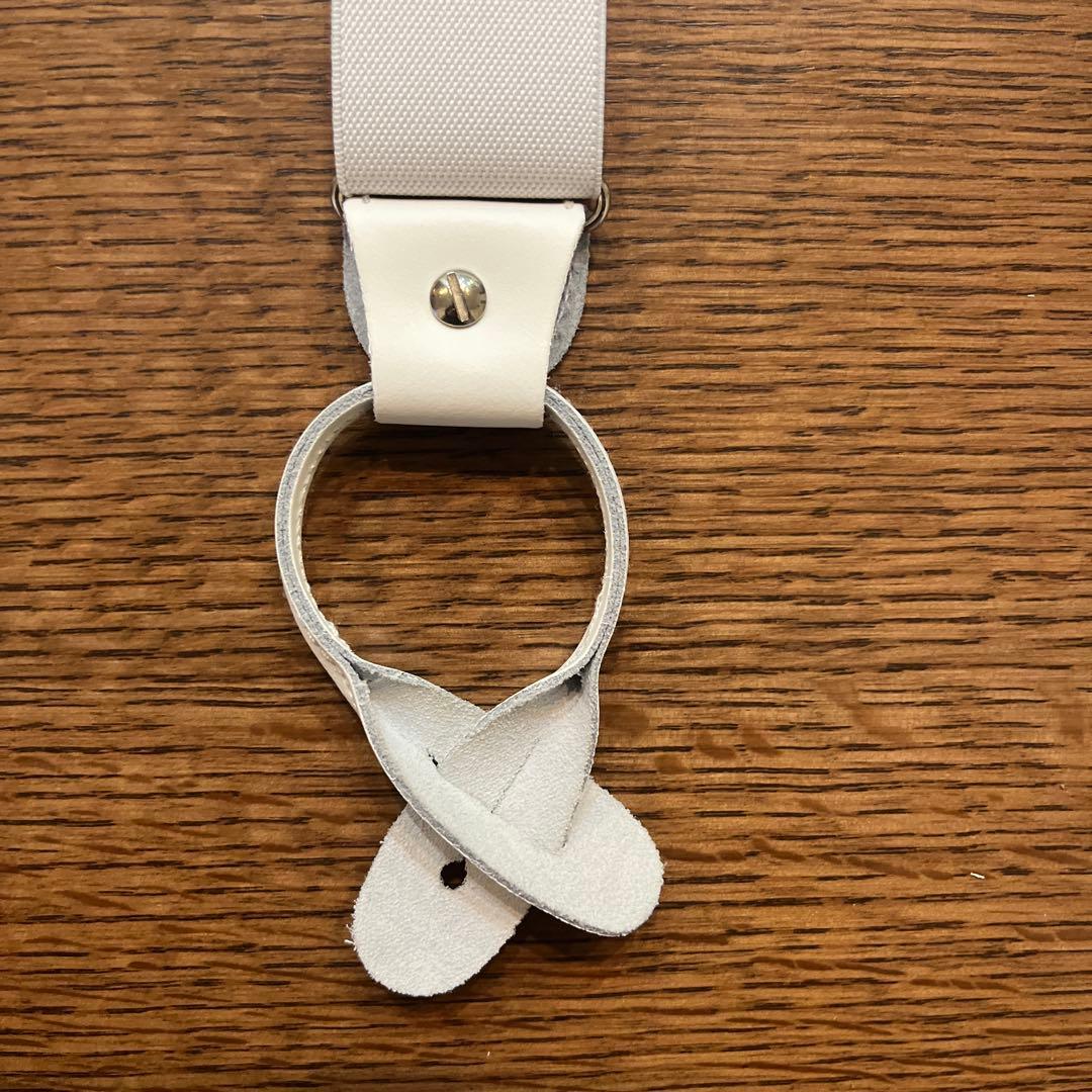 【白激推し！】 THURSTON ホワイト サスペンダー