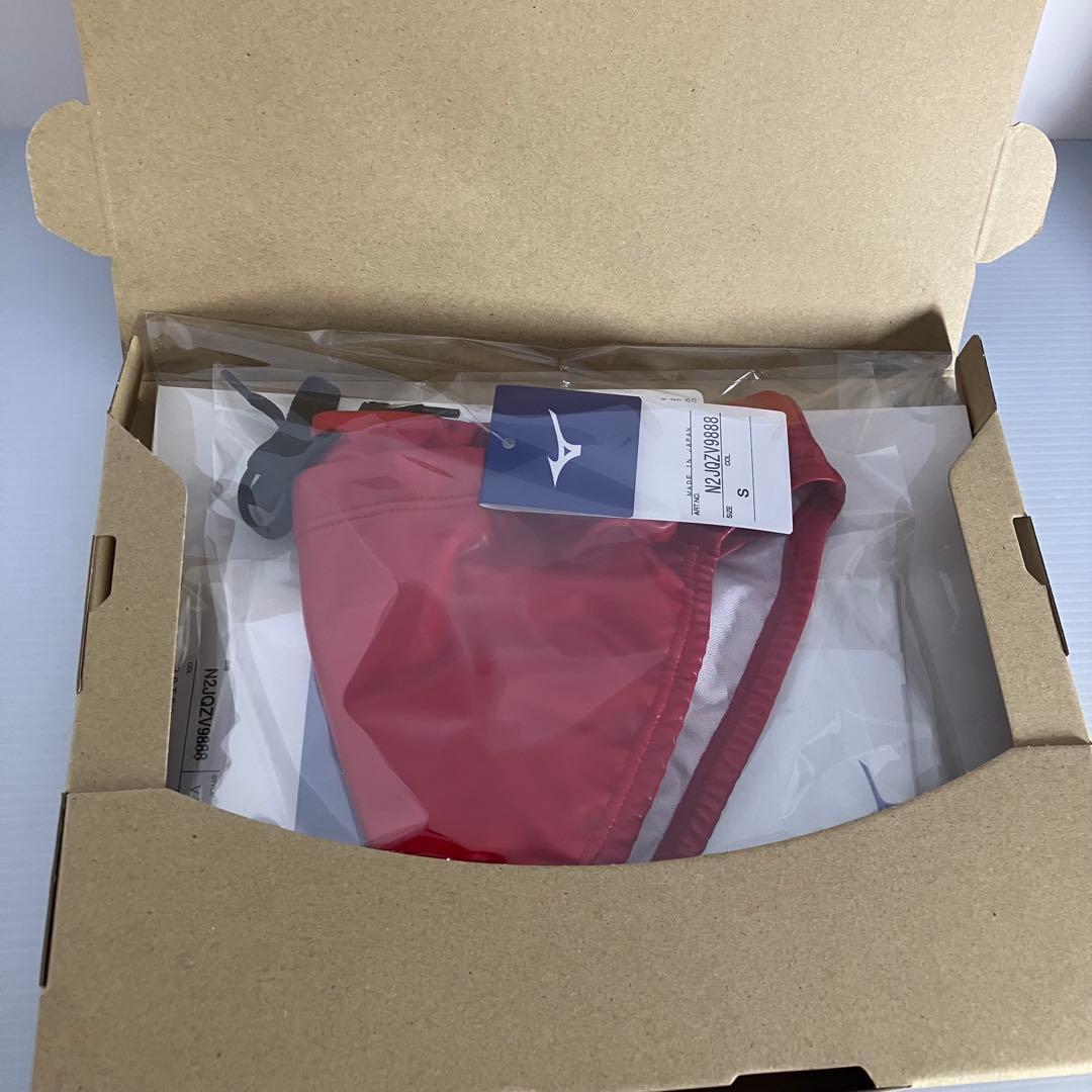 【新品Sサイズ】MIZUNO/ミズノ 水球水着 ウォーターポロ 競パン：レッド