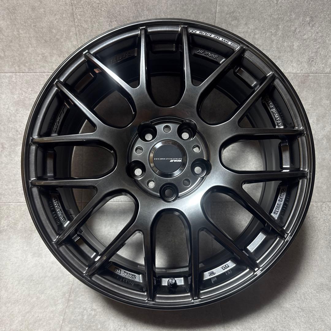 WORK エモーション M8R グリミットブラック17インチ 2本セット