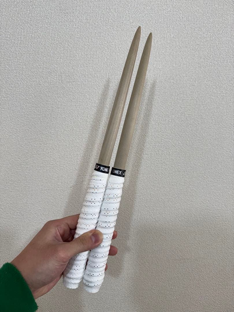 【河津掛け様】 太鼓の達人 マイバチ 米ヒバ・朴2セット