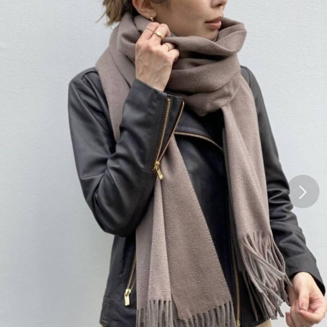 NOBLE カシミヤ100%ストール クリーニング済