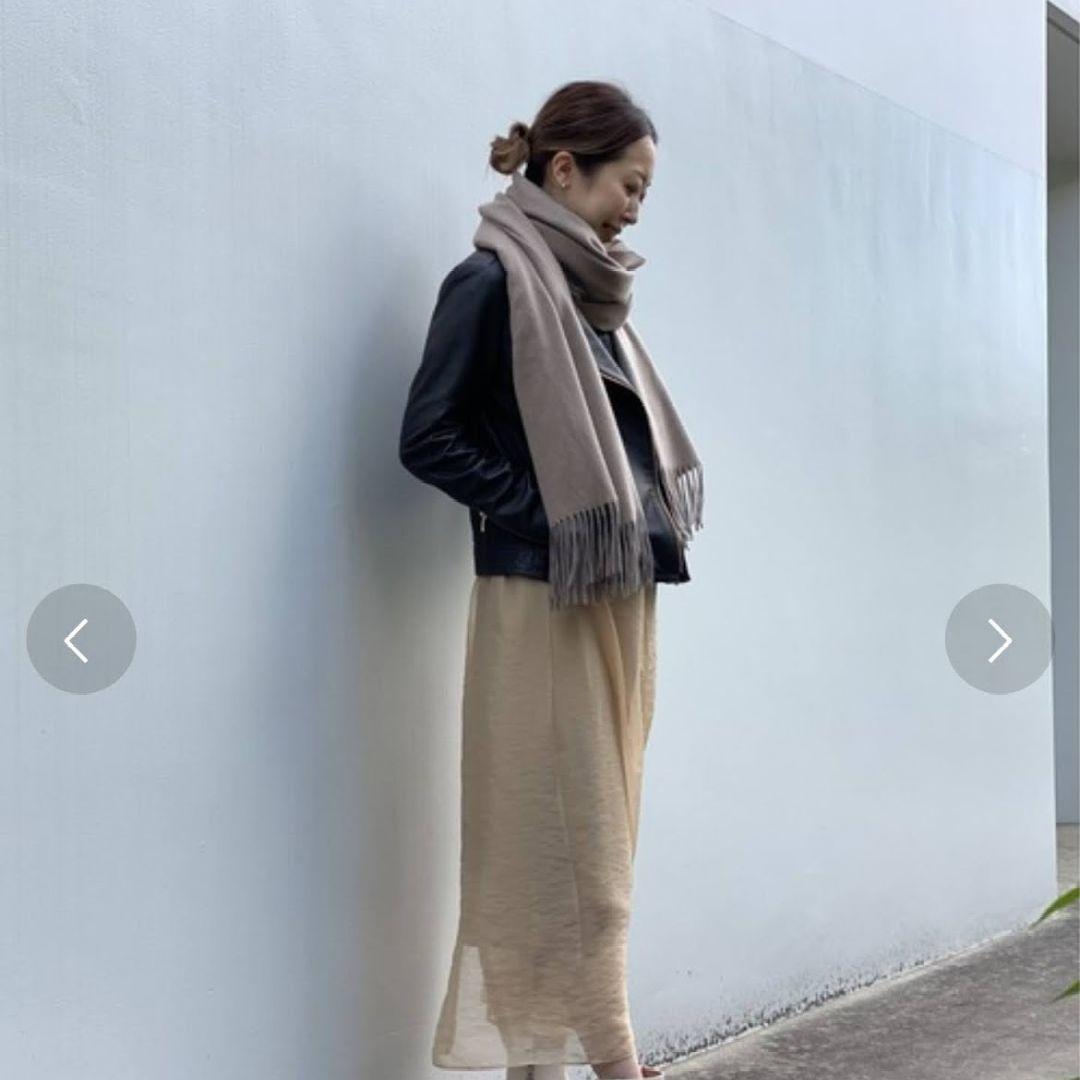 NOBLE カシミヤ100%ストール クリーニング済